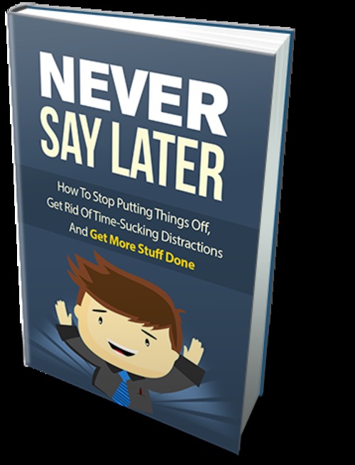 Product picture Never Say Later 